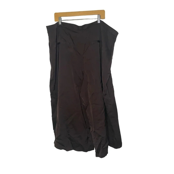 Vince Satin Pleat Pants Size 22 Plus - Picture 3 of 10